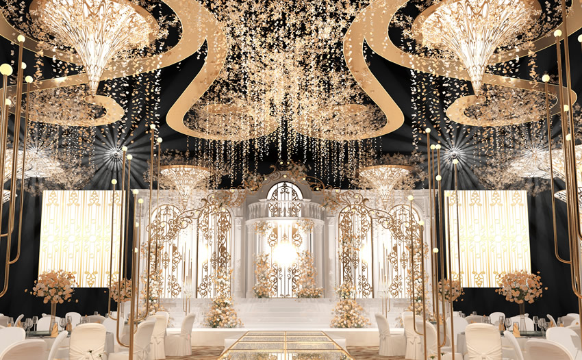 崇仁花木兰喜事汇金色大厅效果展示